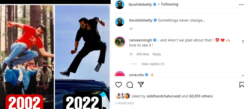 Rohit Shetty's new Instagram post.