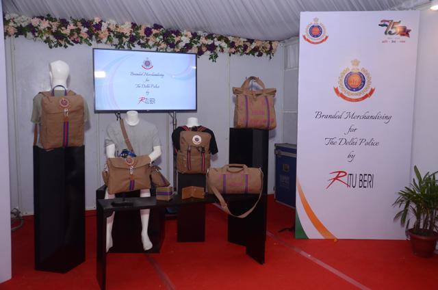 The merchandise designed by Ritu Beri includes backpacks, totes, duffle bags, purses, wallets, and caps. The merchandise designed by Ritu Beri includes backpacks, totes, duffle bags, purses, wallets, and caps.