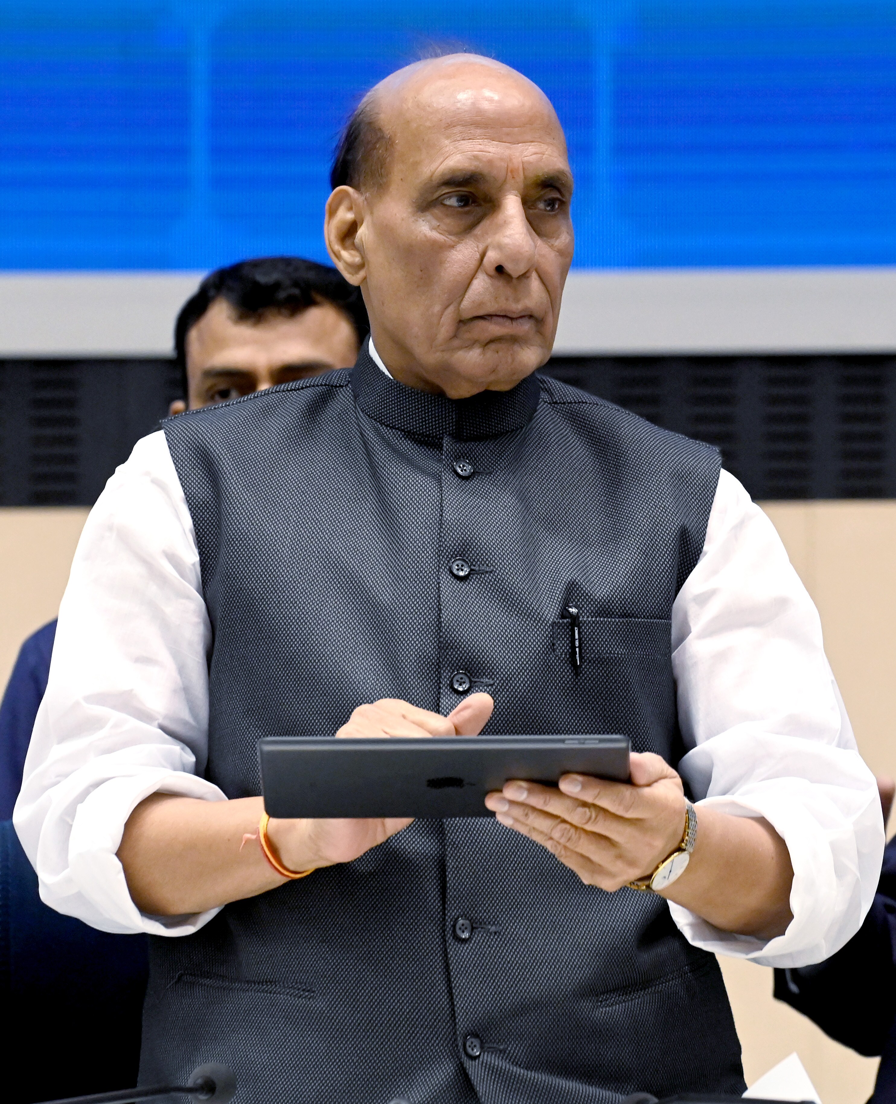 Defence minister Rajnath Singh. (ANI Photo) (Sanjay Sharma)