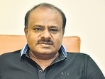 JD (S) leader HD Kumaraswamy is isolating himself at home and has implored his loyalists not to visit him. (Arijit Sen/HT Photo) JD (S) leader HD Kumaraswamy is isolating himself at home and has implored his loyalists not to visit him. (Arijit Sen/HT Photo)