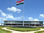 A view of the newly-inaugurated Deoghar Airport by Prime Minister Narendra Modi, in Deoghar.