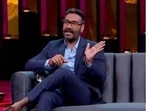 Ajay Devgn on sets of Koffee With Karan season 6. Ajay Devgn on sets of Koffee With Karan season 6.