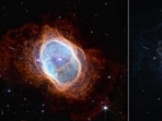 In these images of the Southern Ring planetary nebula, NASA Webb shows a dying star cloaked by dust and layers of light.