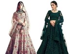 Lehengas look pretty and graceful on women.