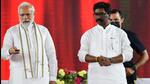 Prime Minister Narendra Modi with Jharkhand chief minister Hemand Soren in Deoghar on Tuesday. (HT Photo) Prime Minister Narendra Modi with Jharkhand chief minister Hemand Soren in Deoghar on Tuesday. (HT Photo)