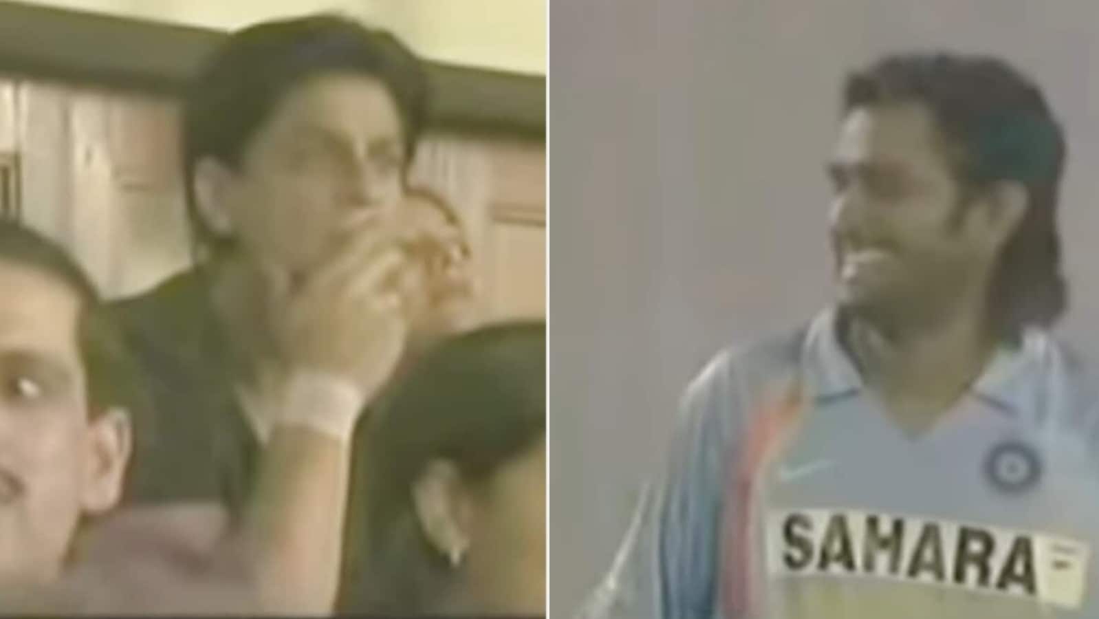 Read more about the article When MS Dhoni’s excited reaction to spotting SRK in audience was caught on cam