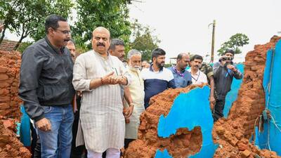 CM Basavaraj Bommai during a visit to Kodagu district. (HT Photo) CM Basavaraj Bommai during a visit to Kodagu district. (HT Photo)