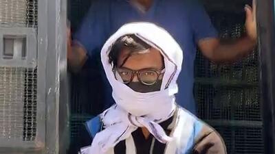 Alt News co-founder Mohammad Zubair being produced in a Sitapur court. (ANI) Alt News co-founder Mohammad Zubair being produced in a Sitapur court. (ANI)