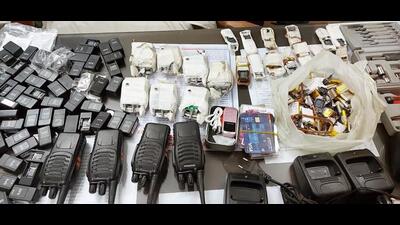 Gadgets seized by EoU officials in Patna on May 15. (HT Photo) Gadgets seized by EoU officials in Patna on May 15. (HT Photo)