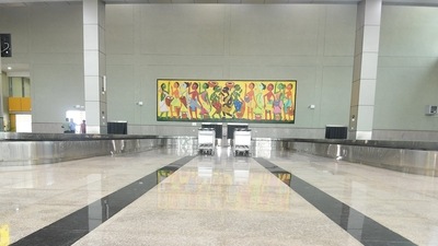 The Terminal Building of the airport is equipped to handle over five lakh passengers annually. 