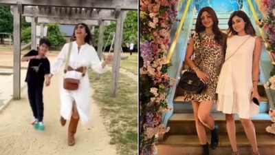 Shilpa Shetty posts pics and videos from London.