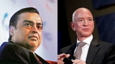 Billionaire Mukesh Ambani and Amazon.com Inc., whose founder Jeff Bezos