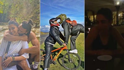 Photos of Ranveer Singh and Deepika Padukone from the US. Photos of Ranveer Singh and Deepika Padukone from the US.