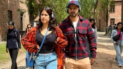 Varun Dhawan and Janhvi Kapoor at Auschwitz concentration camp in Poland. Varun Dhawan and Janhvi Kapoor at Auschwitz concentration camp in Poland.