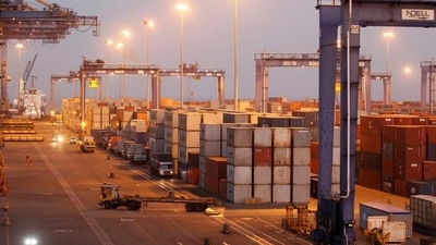 A file photo of the Mundra port in Gujarat where the containers were seized. (REUTERS/File) A file photo of the Mundra port in Gujarat where the containers were seized. (REUTERS/File)
