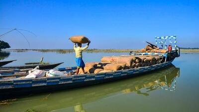 Officials said that the final details on the damage caused due to floods and landslides in Assam will be available only around October. (PTI) Officials said that the final details on the damage caused due to floods and landslides in Assam will be available only around October. (PTI)