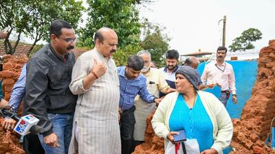 CM Basavaraj Bommai during a visit to Kodagu district. (HT Photo) CM Basavaraj Bommai during a visit to Kodagu district. (HT Photo)