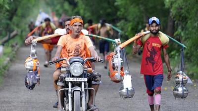 According to the Delhi Police, as of now 338 Kanwariya camps have been approved and are being set-up at various locations in eastern Delhi to facilitate pilgrims and provide them space for their stay. (HT Photo) According to the Delhi Police, as of now 338 Kanwariya camps have been approved and are being set-up at various locations in eastern Delhi to facilitate pilgrims and provide them space for their stay. (HT Photo)