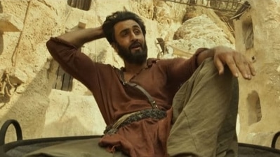 Ranbir Kapoor in a still from Shamshera.