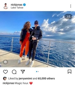 Nick Jonas shared two pictures with Priyanka Chopra. Nick Jonas shared two pictures with Priyanka Chopra.