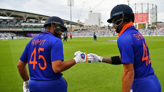 Rohit and Dhawan were reunited and the latter was almost run out off the first ball. (ANI)