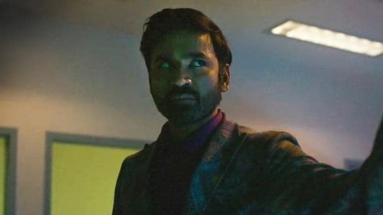 Dhanush in a still from the new The Gray Man clip.&nbsp;