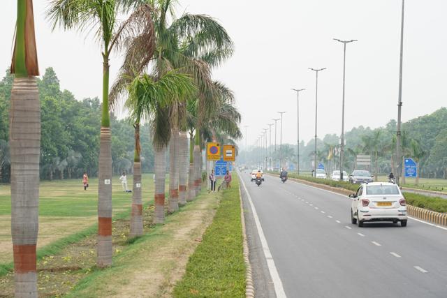 Shantipath is a short but pretty drive surrounded by trees, and a number of embassies. (Photo: Gokul VS/HT)