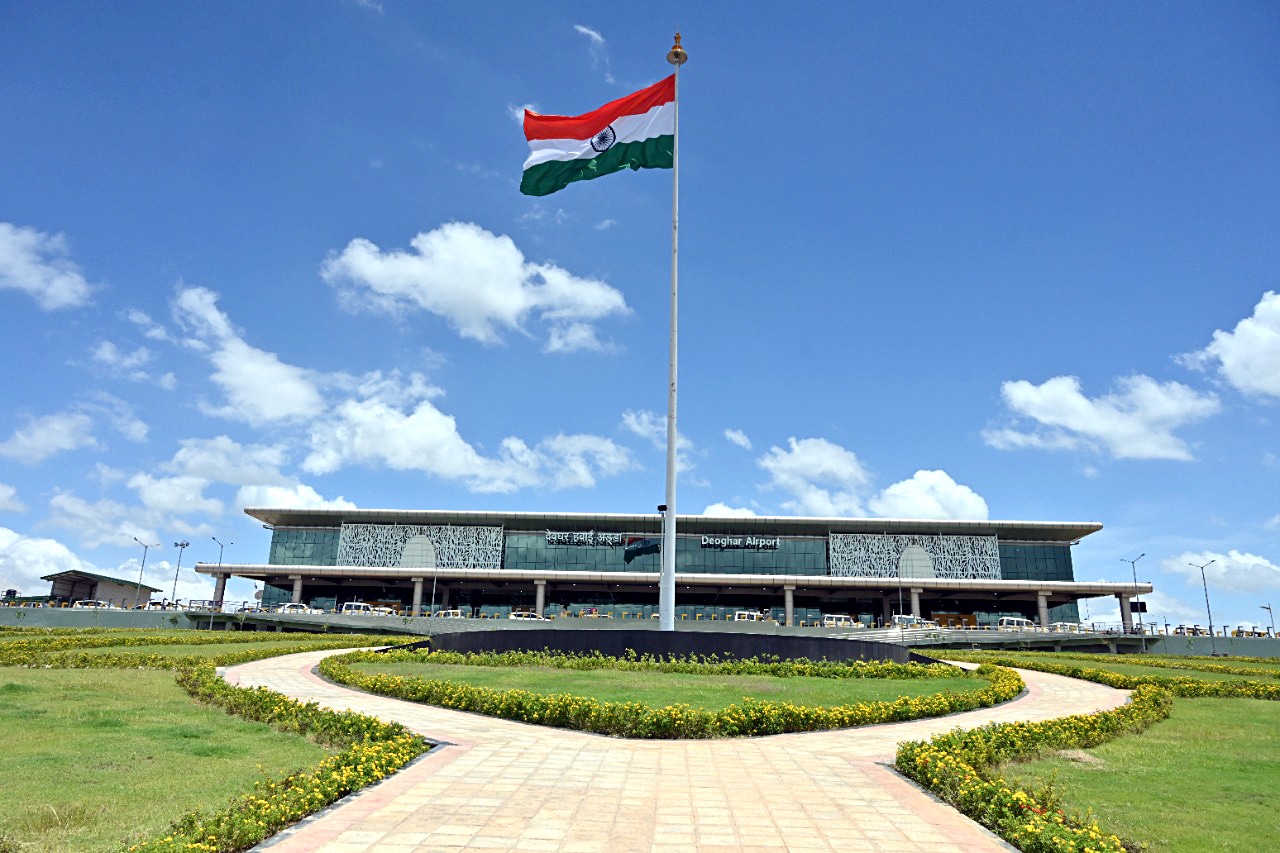 A view of the newly-inaugurated Deoghar Airport by Prime Minister Narendra Modi, in Deoghar. (CMO Jharkhand)