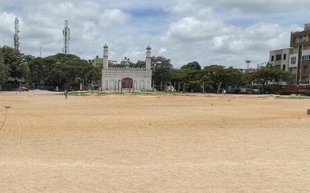 The Idgah Maidan came into controversy after right wing groups demanded that the ground should not be handed over to the Waqf board. (Image source: @ZyiteGadgets/Twitter) The Idgah Maidan came into controversy after right wing groups demanded that the ground should not be handed over to the Waqf board. (Image source: @ZyiteGadgets/Twitter)