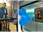 Gaurav Taneja has shared a glimpse of his birthday party in a Metro. Gaurav Taneja has shared a glimpse of his birthday party in a Metro.