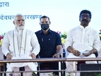 The Jharkhand chief minister wasn’t just a participant in all the PM’s functions, but also got involved in reviewing preparations for the PM’s visit.(Twitter) The Jharkhand chief minister wasn’t just a participant in all the PM’s functions, but also got involved in reviewing preparations for the PM’s visit.(Twitter)