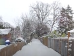 The image, taken from the YouTube video, shows a snow-covered path in Canada.
