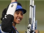A file photo of India shooter Mehuli Ghosh.(REUTERS) A file photo of India shooter Mehuli Ghosh.(REUTERS)