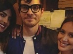 Priyanka Chopra with Hilary Duff and her husband Matthew Koma in a throwback photo. Priyanka Chopra with Hilary Duff and her husband Matthew Koma in a throwback photo.