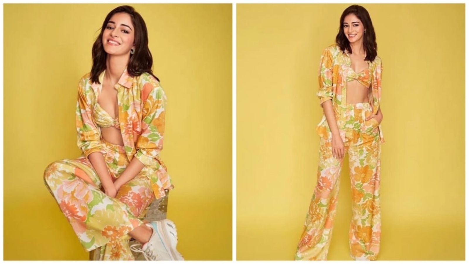 Ananya Panday takes summer fashion to whole new level in floral co-ord ...