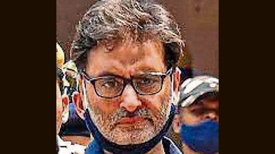 On Wednesday, Malik had appeared for the hearing of the case pertaining to the killing of the officers through videoconferencing. (HT Photo)