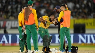 South Africa ODI captain Temba Bavuma with teammates (AP/File Photo) South Africa ODI captain Temba Bavuma with teammates (AP/File Photo)