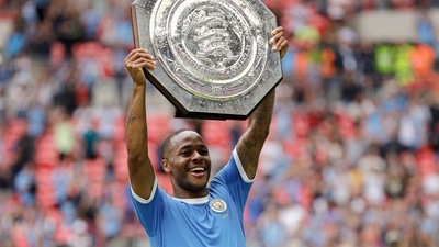 Raheem Sterling lifts the English Community Shield trophy (AP/File Photo) Raheem Sterling lifts the English Community Shield trophy (AP/File Photo)