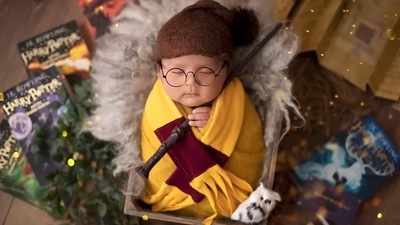 Bharti Singh's son Laksh as Harry Potter during photo shoot. Bharti Singh's son Laksh as Harry Potter during photo shoot. 