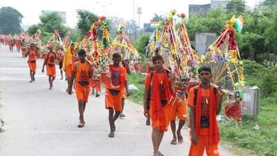 Kanwar Yatra will be held between July 14 and 26 after a gap of two years owing to Covid-19 restriction Kanwar Yatra will be held between July 14 and 26 after a gap of two years owing to Covid-19 restriction