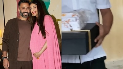 Invites for Sonam Kapoor's baby shower arrive ahead of the event. (Viral Bhayani) Invites for Sonam Kapoor's baby shower arrive ahead of the event. (Viral Bhayani)
