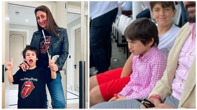 Kareena Kapoor shared a candid picture of son Taimur during a cricket match.&nbsp;