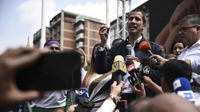 Opposition leader Juan Guaido. (Bloomberg)