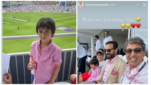 Taimur watched India vs England in London.&nbsp;