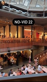 Mira Rajput shared a picture of the restaurant.&nbsp;