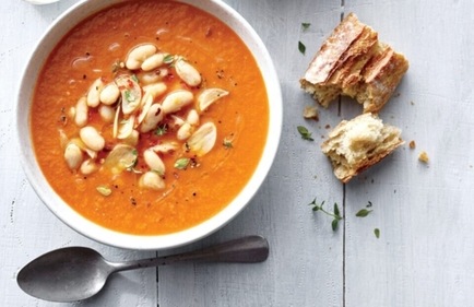 Tomato and Vegetable White Bean Soup