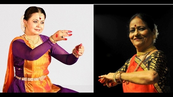 L-R: Kathak dancer Samira Koser and her Gurumaa Shobha Koser (HT Photos) L-R: Kathak dancer Samira Koser and her Gurumaa Shobha Koser (HT Photos)