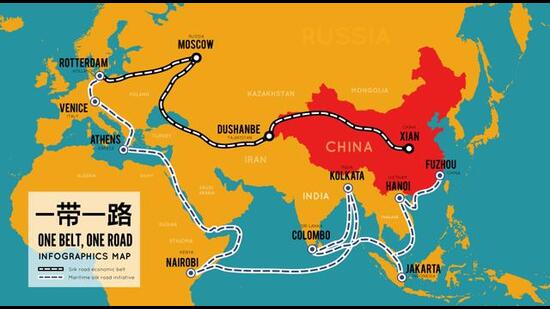 China’s Belt and Road Initiative. (Shutterstock) China’s Belt and Road Initiative. (Shutterstock)