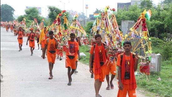 Kanwar Yatra will be held between July 14 and 26 after a gap of two years owing to Covid-19 restriction Kanwar Yatra will be held between July 14 and 26 after a gap of two years owing to Covid-19 restriction