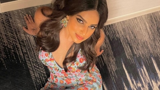 Harnaaz Sandhu is gorgeous as a rose in a stunning floral gown(Instagram)